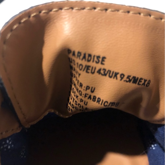 Steve Madden Paradise Shoes Mens size 10 Navy Color - Picture 7 of 10